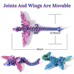 Cranado gradient purple blue dragon decor brightens any room.