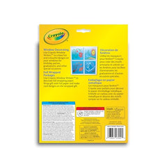 Crayola 10-washable window markers closeup highlights bold hues for glass art.