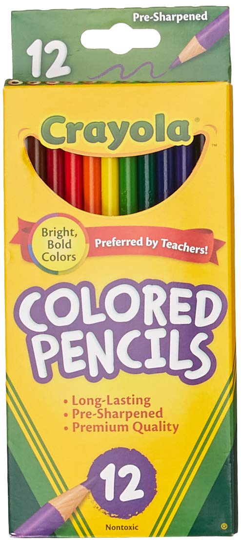 Crayola 68-4012 colored pencils two-pack display with 12 bright colors