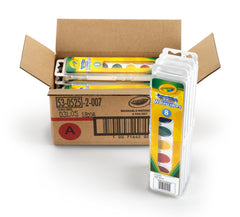 Crayola 8-pan washable watercolors set for at-home art projects.
