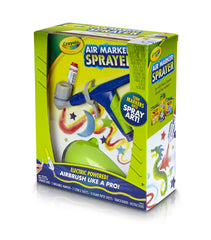 Crayola Air Marker Sprayer motorized design for effortless, continuous spraying