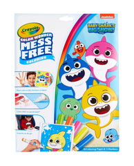 Crayola Baby Shark Color Wonder pages: 18 scenes for mess-free coloring on Color Wonder paper