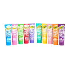 Crayola bathtub fingerpaint washable bath-time art ready for the next session.