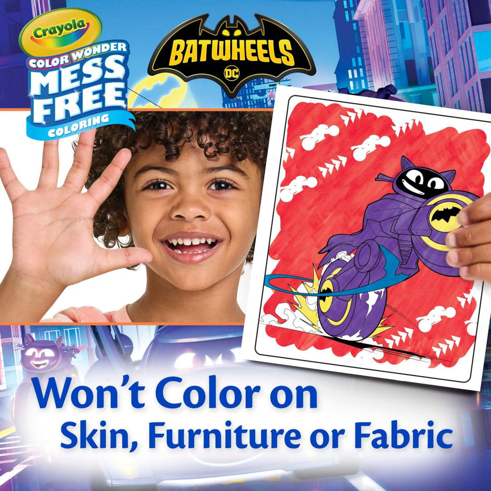 Crayola Batwheels Color Wonder folder storage doubles as a travel case.