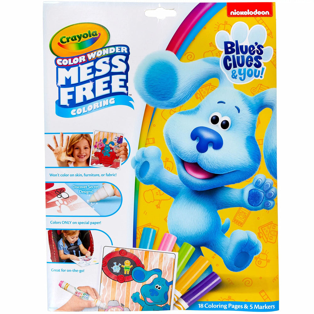 Crayola Blues Clues Color Wonder pages ready for mess-free coloring