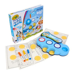 Crayola Bluey character stamps for playful stamping ideas