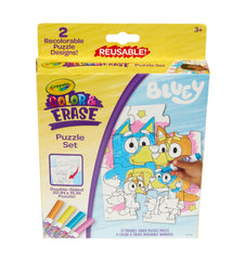 Travel-friendly Crayola Bluey puzzle set for car trips and on-the-go fun