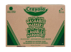 Crayola Broad Line Classpack 200ct front view for classroom projects.
