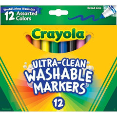 Crayola Broad Line Markers bold tips close-up for shading and layering.