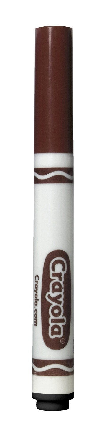 Crayola Brown Broad Line markers bulk, ideal for classroom coloring and bold lettering.