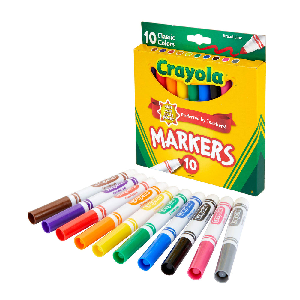 Crayola bulk classroom packs help teachers distribute colors easily.