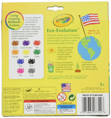 Crayola broad-line marker cap close-up highlighting easy color selection for quick projects