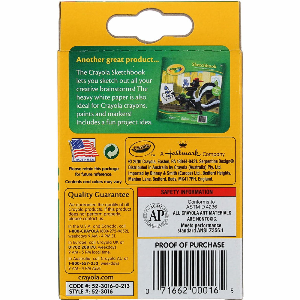 Crayola crayons 16-color array for creative color exploration and smooth wax glide