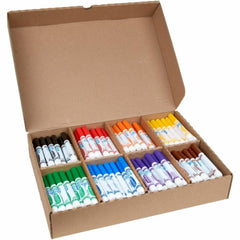 Crayola classroom storage with color-separated sections keeps supplies organized.