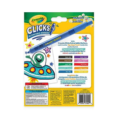 Crayola Clicks easy-click tips enable varied line widths during travel.