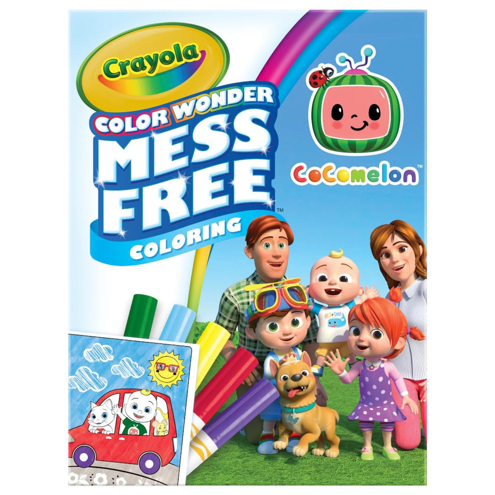 Crayola Cocomelon Color Wonder pages for mess-free travel coloring