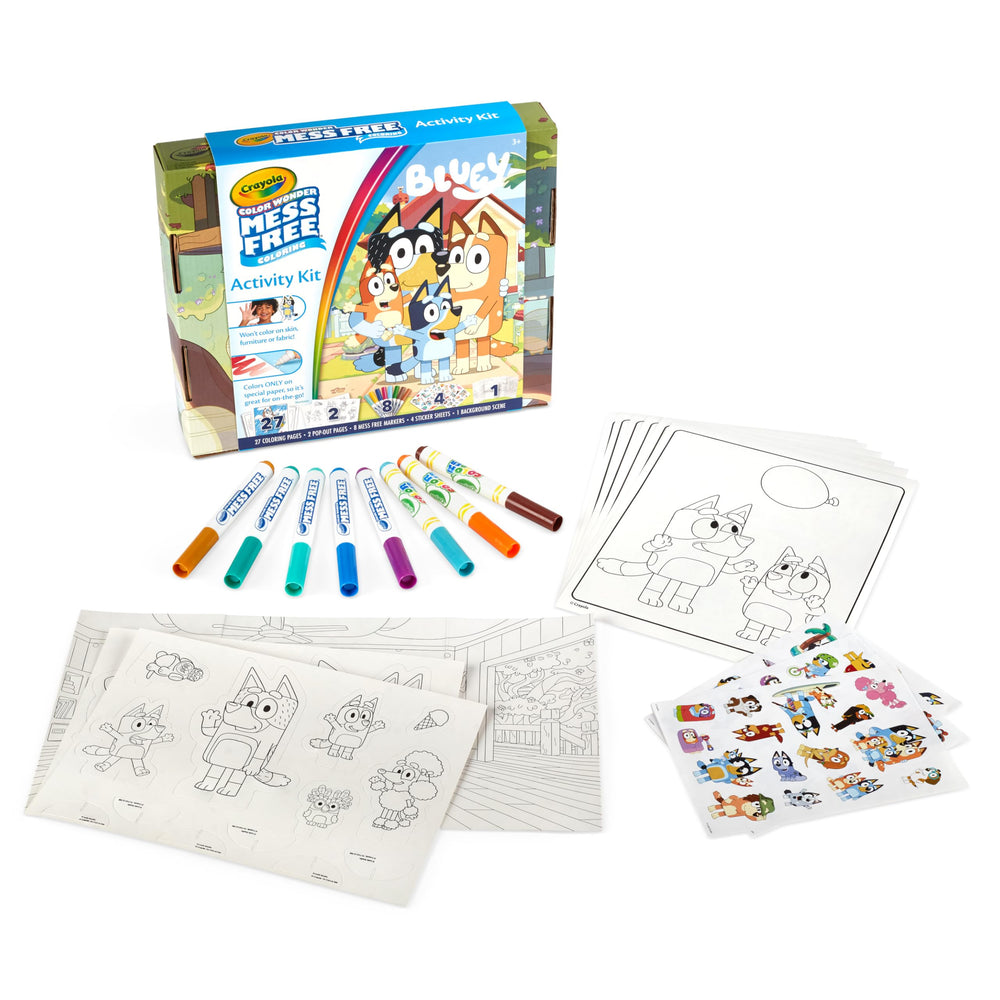 Crayola Color Wonder Bluey pages: mess-free coloring for toddlers