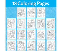 Crayola Color Wonder fairytales page 4, vibrant imagination with no ink on skin.