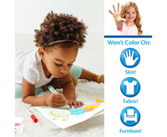 Crayola Color Wonder foldalope packaging, doubles as reusable storage for pages and markers.