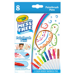 Crayola Color Wonder Special Paper showing color magic on designed paper