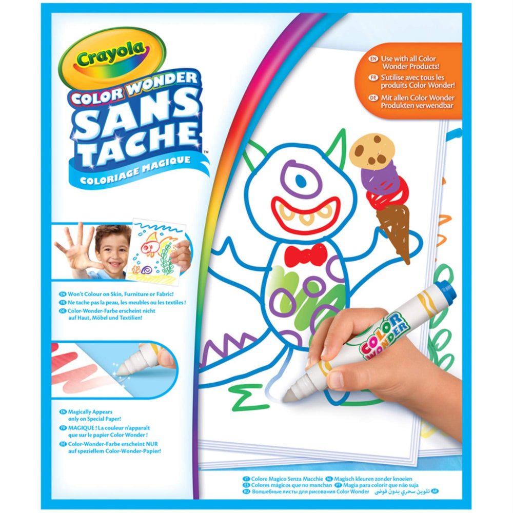 Crayola Color Wonder travel coloring page ideal for car trips.