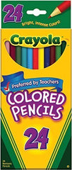Crayola colored pencils 24-count pack for bright, smooth color in art projects