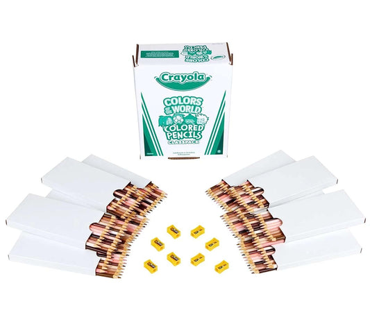 Crayola Colors of the World classpack box for easy classroom storage and access.