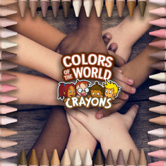 Crayola Colors of the World pairs with coloring books for realistic art.