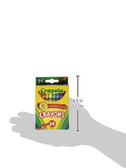 Crayola Crayons 24 colors kids drawing scene highlights broad color range for creativity