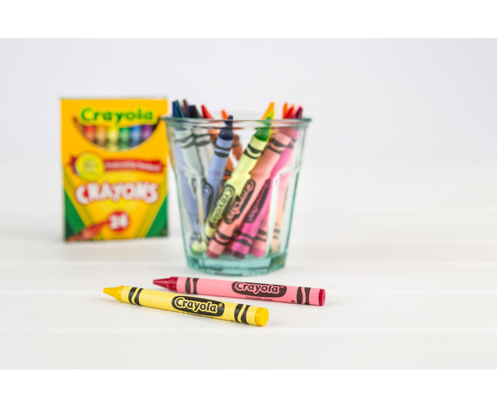 Crayola durable wrap protects colors during busy activities.