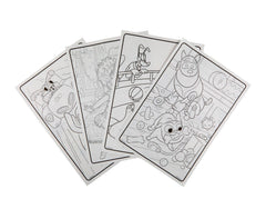 Crayola Disney Jr. family coloring spread suitable for shared coloring sessions at home.
