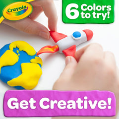 Crayola Dough Red bucket with lid demonstrates easy storage and ongoing use.