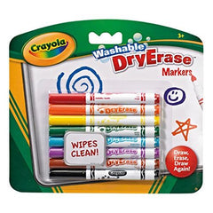 Crayola Dry Erase Marker 8-pack shows bold colors on a classroom whiteboard for clear notes
