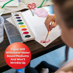 Giant 16x12 sheets give kids extra room to create.