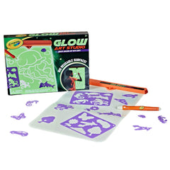 Crayola Glow Art Studio instruction sheet helps beginners start