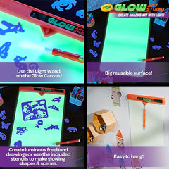 Crayola Glow Art Studio stencil tracers to guide drawings