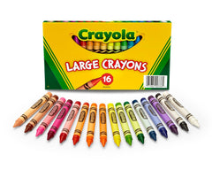 Crayola Large Crayons classic color set inspires creative drawings.