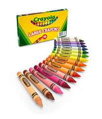Crayola Large Crayons classroom-ready pack for school and home.