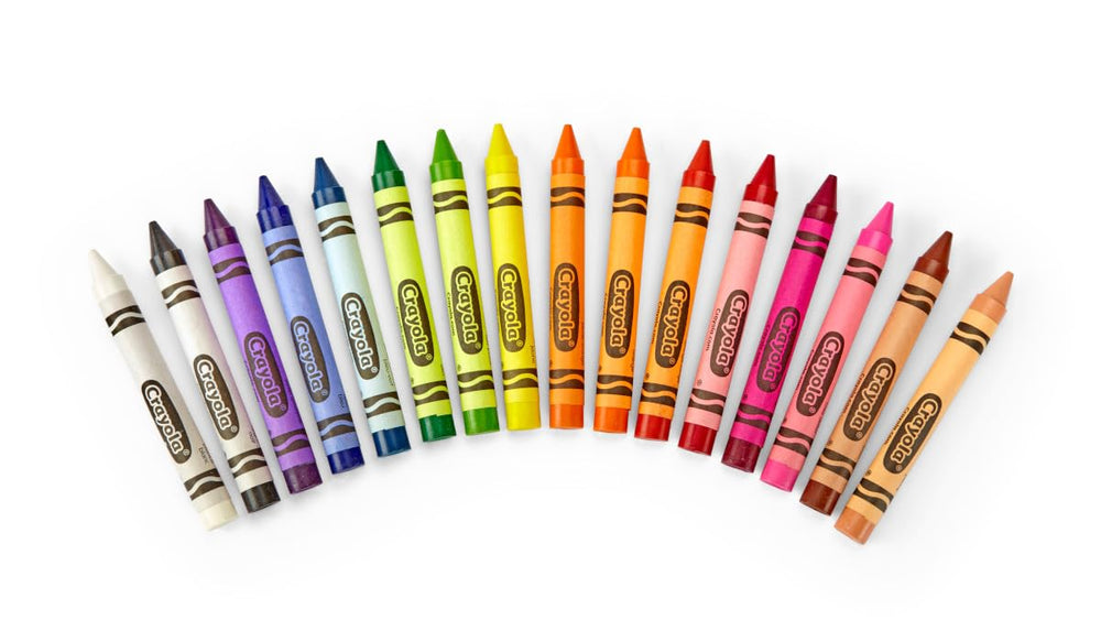 Crayola Large Crayons non-toxic safety for ages 4 and up.