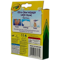 Crayola large washable crayons 16 pack kids creating posters and cards