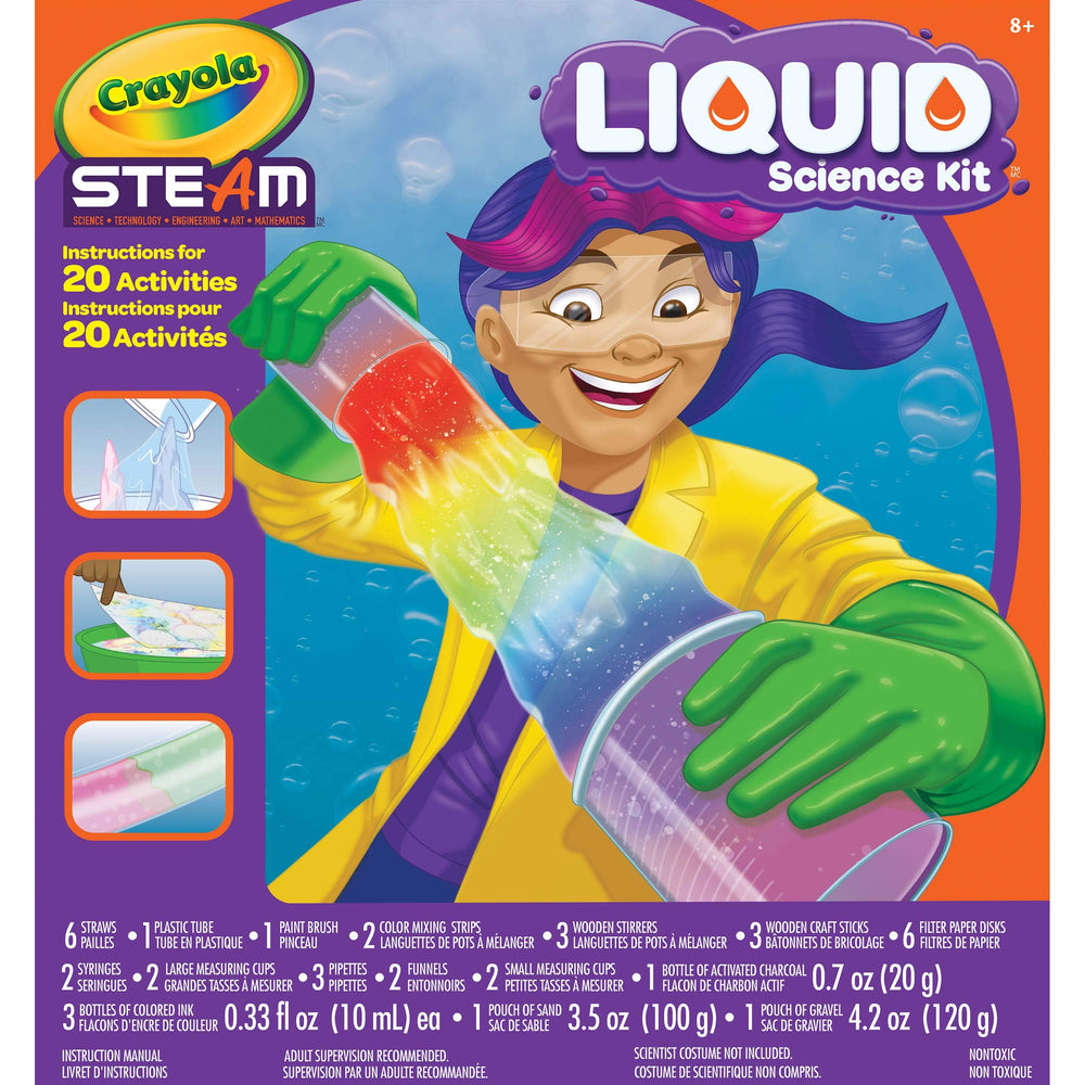 Crayola Liquid Science Kit with 15 labs for hands‑on learning.