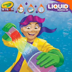 At‑home STEAM activity featuring Crayola Liquid Science Kit.