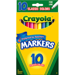 Creative project using Crayola fine line markers in multiple colors.