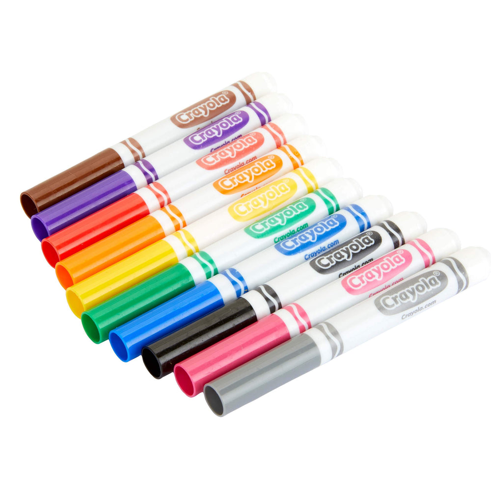Crayola markers for kids safe and non-toxic for ages 3+.