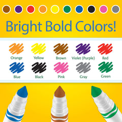 Crayola vibrant colors ideal for group activities and classroom projects.
