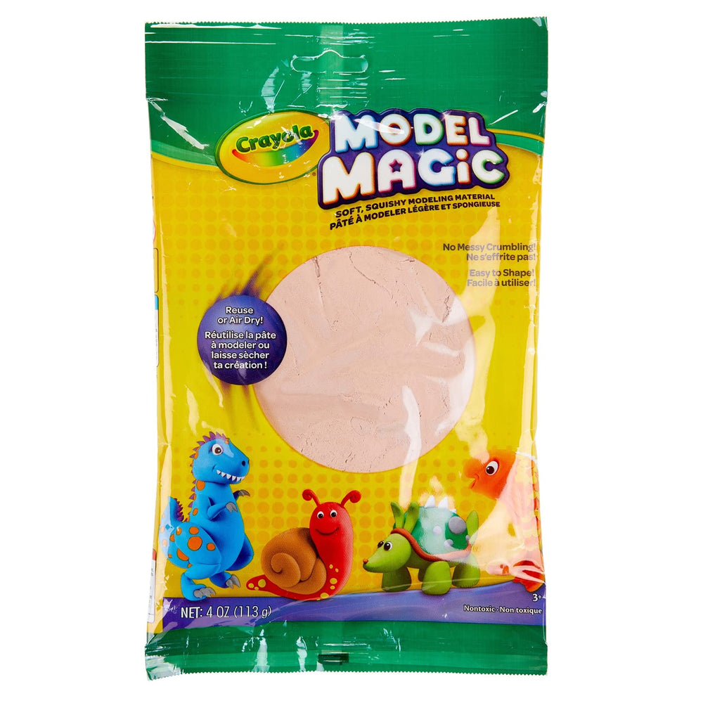 Crayola Model Magic Bisque 4 oz packaging invites easy kids’ crafts.