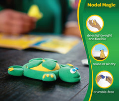 Crayola Model Magic instruction sheet inspires kids with project ideas.