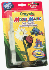 Crayola Model Magic no-mess setup ideal for quick crafts with kids.