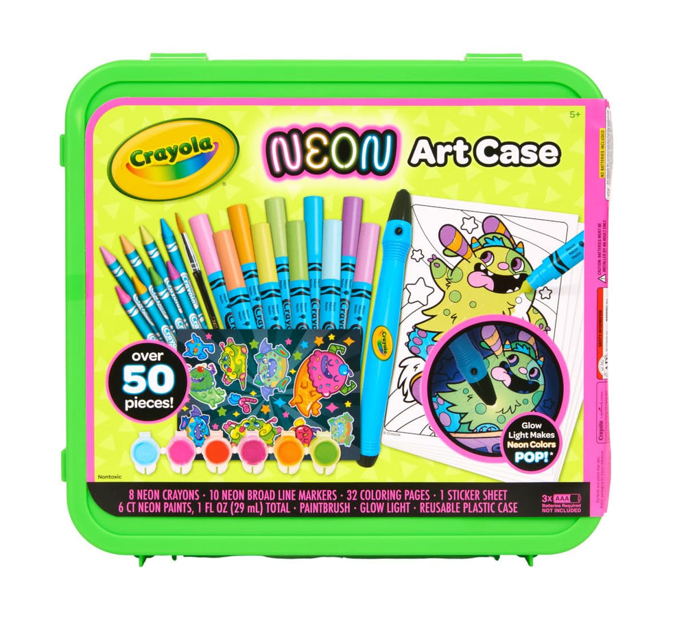 Crayola Neon Art Case neon paints for bright artwork