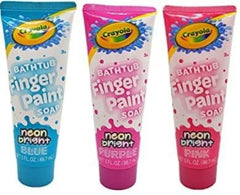 Crayola Neon Bright Bathtub Finger Paint Soap set for colorful bath time fun